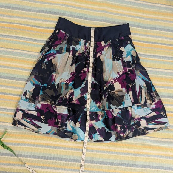 ⭐ Apostrophe Abstract Artsy A-Line Skirt size 2 - Picture 2 of 6
